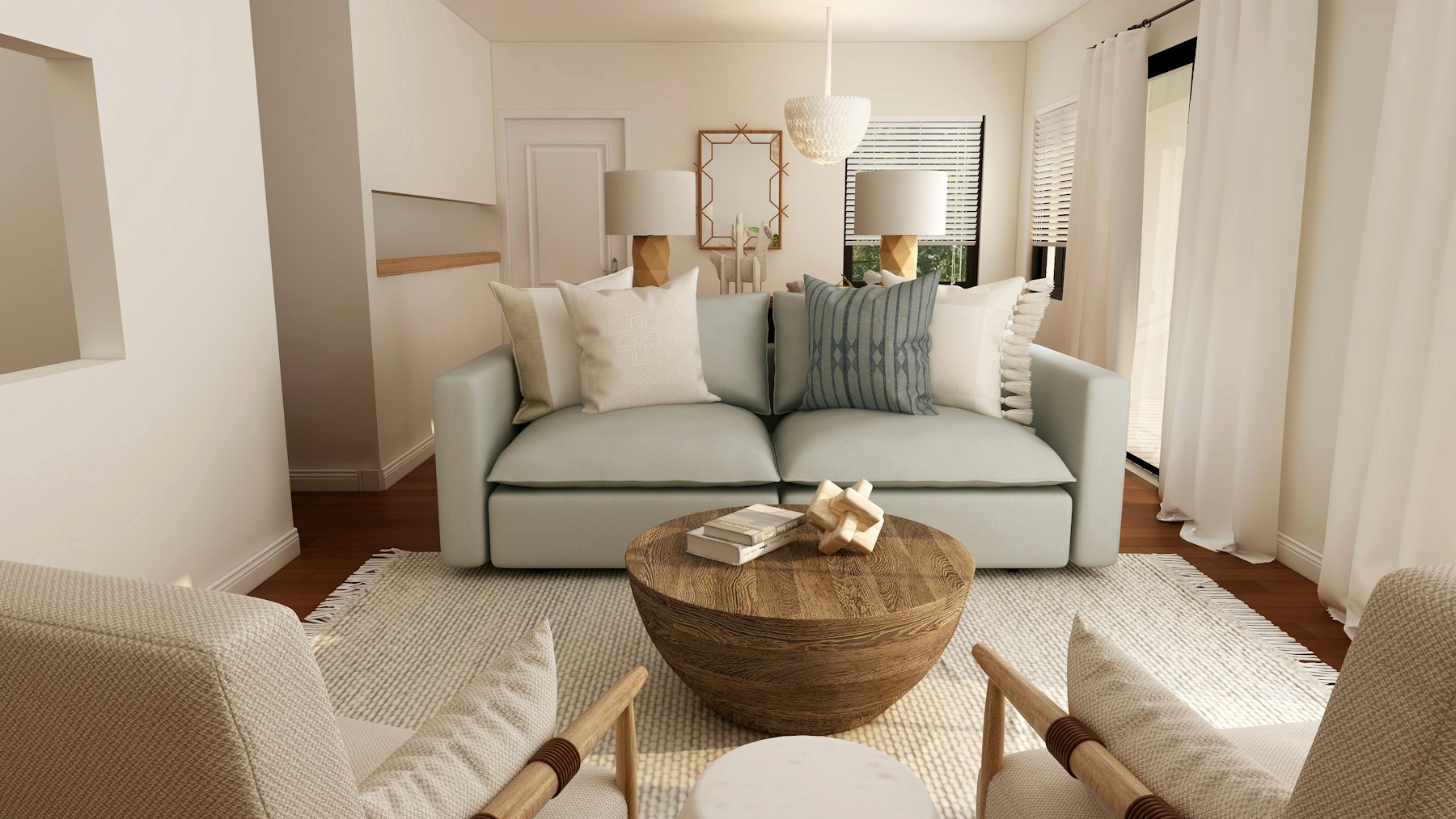 A bright, welcoming living room